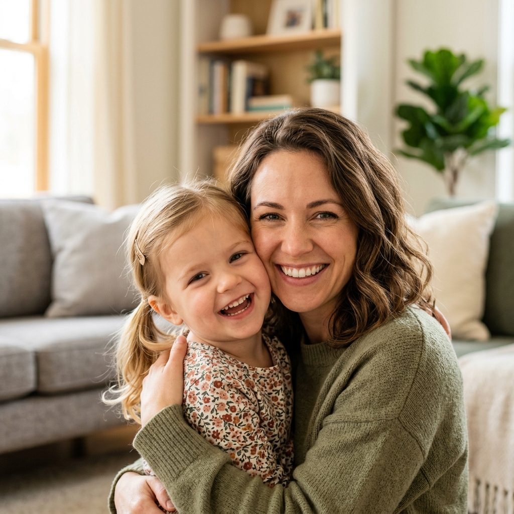 Happy mother and daughter, representing reliable benefits administration